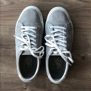 Grey suede lace-up Vans
